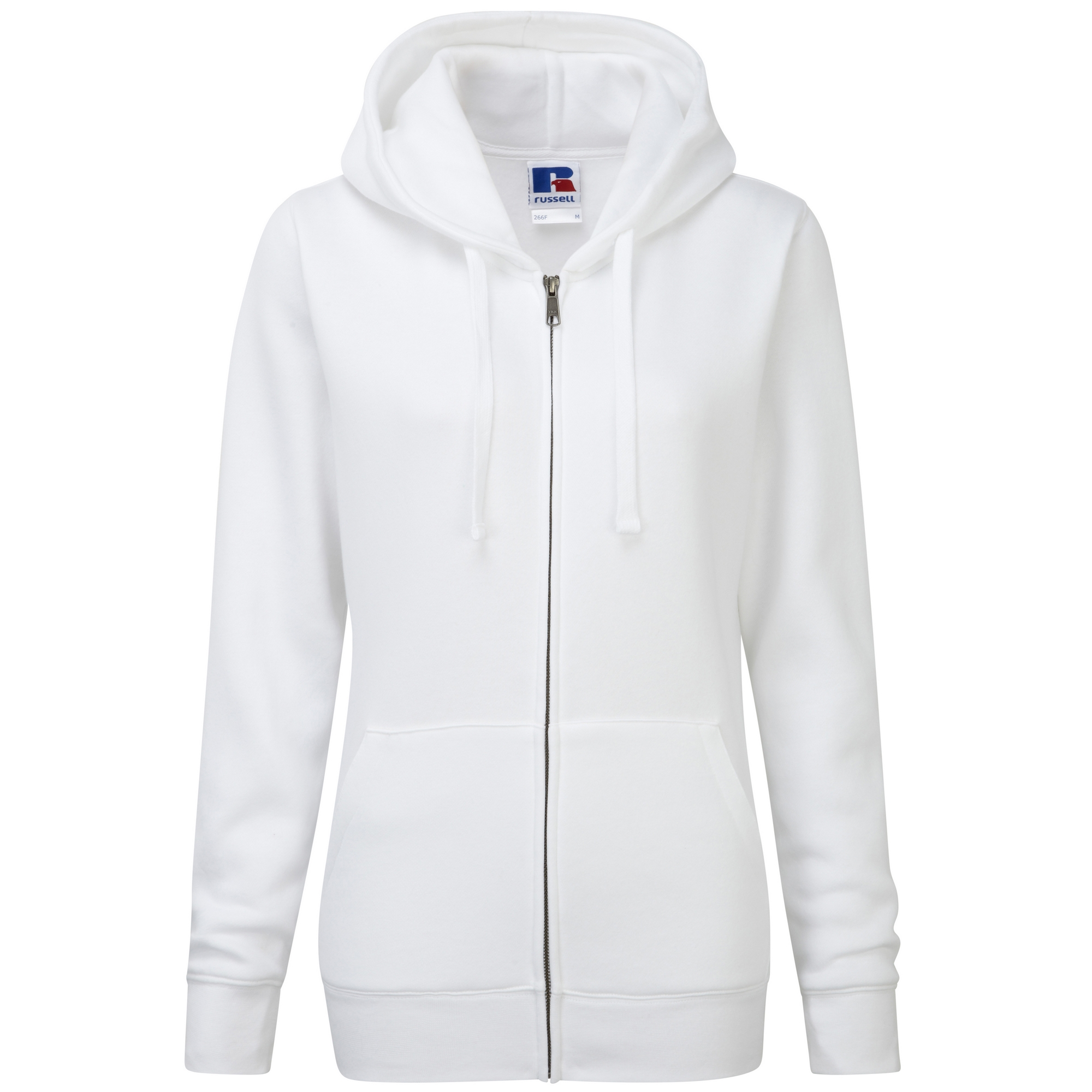 Russell Ladies Premium Authentic Zipped Hoodie (3-Lagen-Gewebe) (Weiß) Image