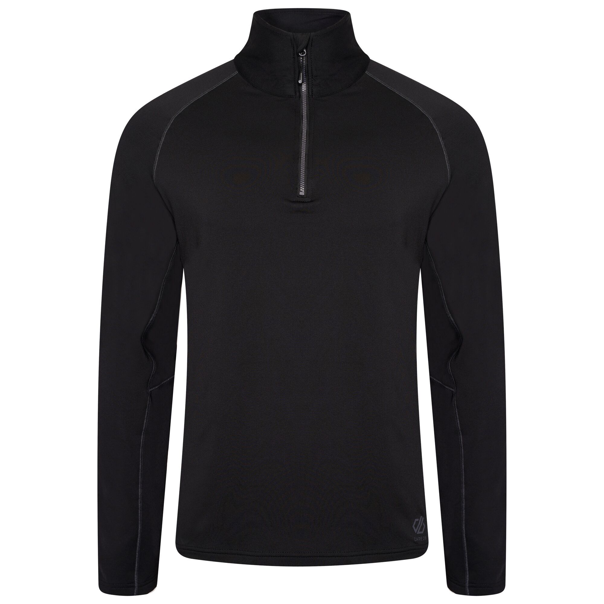 Dare 2B Mens Fuser Core Stretch Half Zip Thermal Top (Schwarz) Image