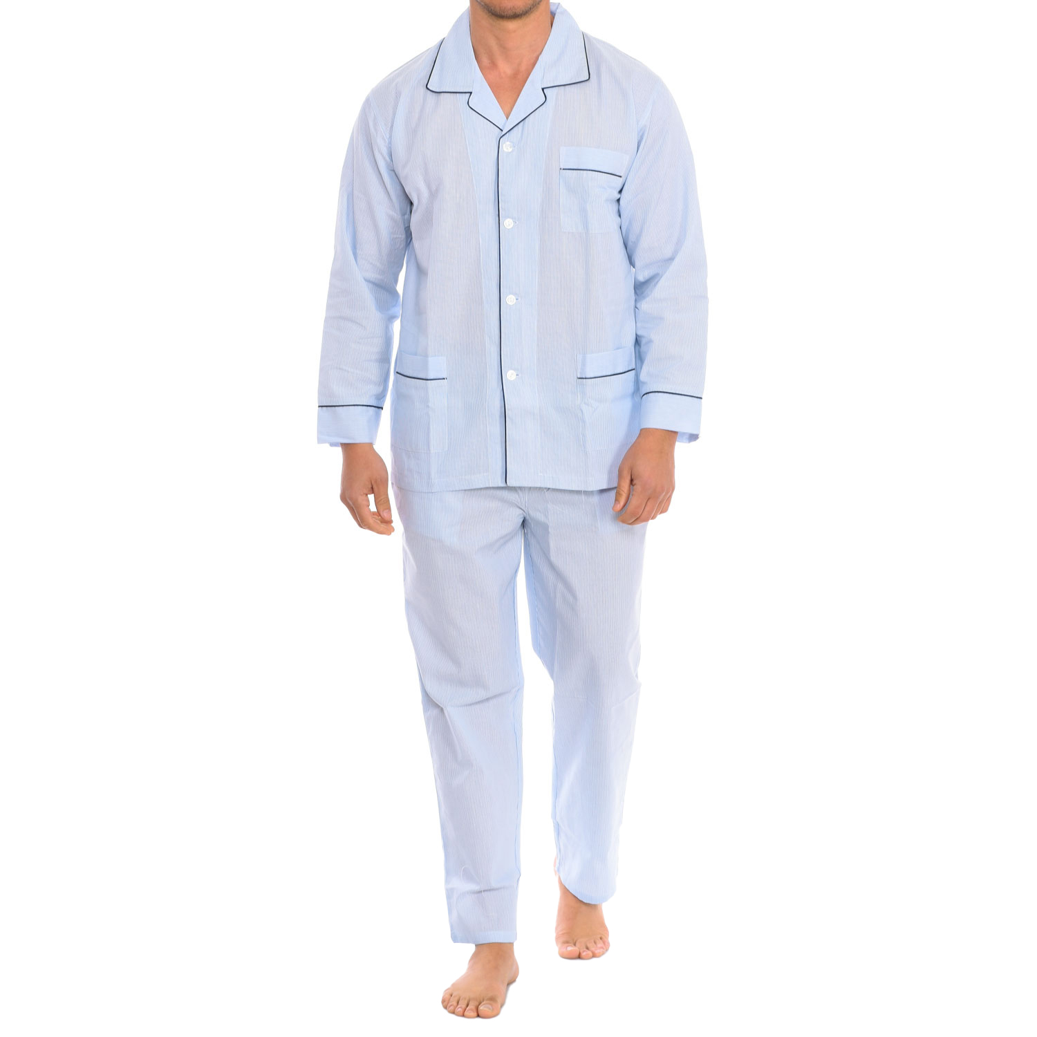 Herren Langarmhemd Schlafanzug KL30193 Image