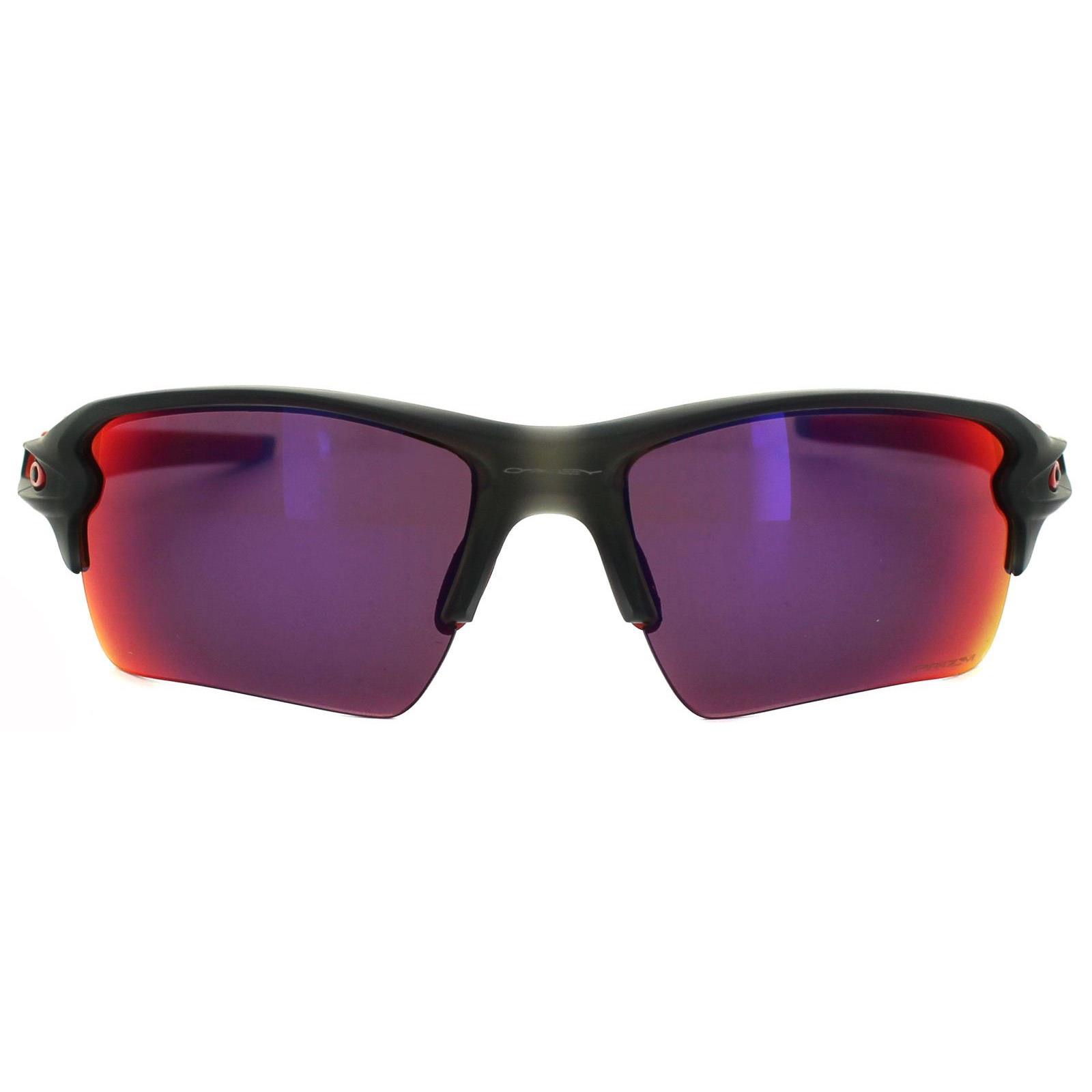 Oakley Wrap Mens Matt Grey Smoke Prizm Straße Sonnenbrillen Image