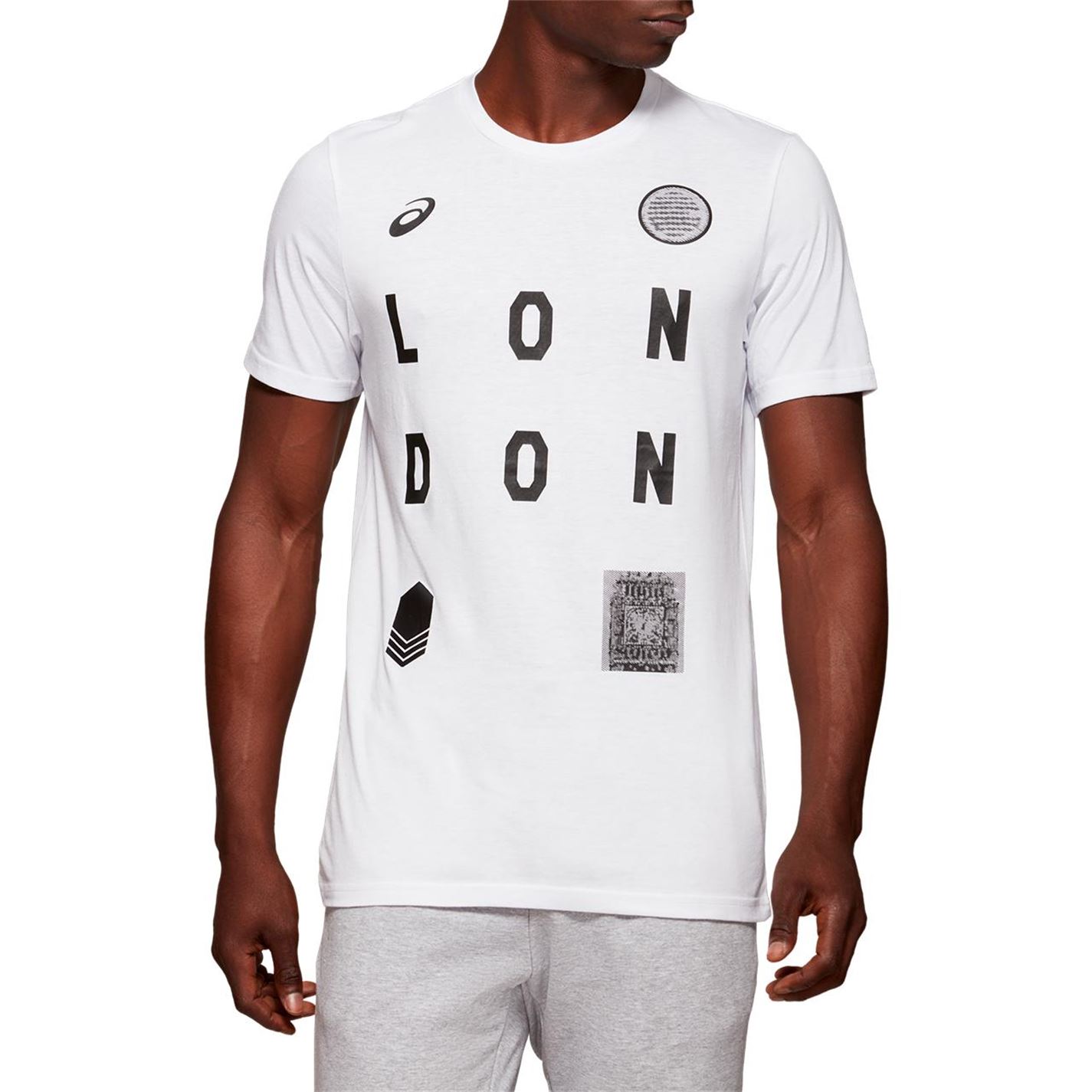Asics London City Herren White T-Shirt Image
