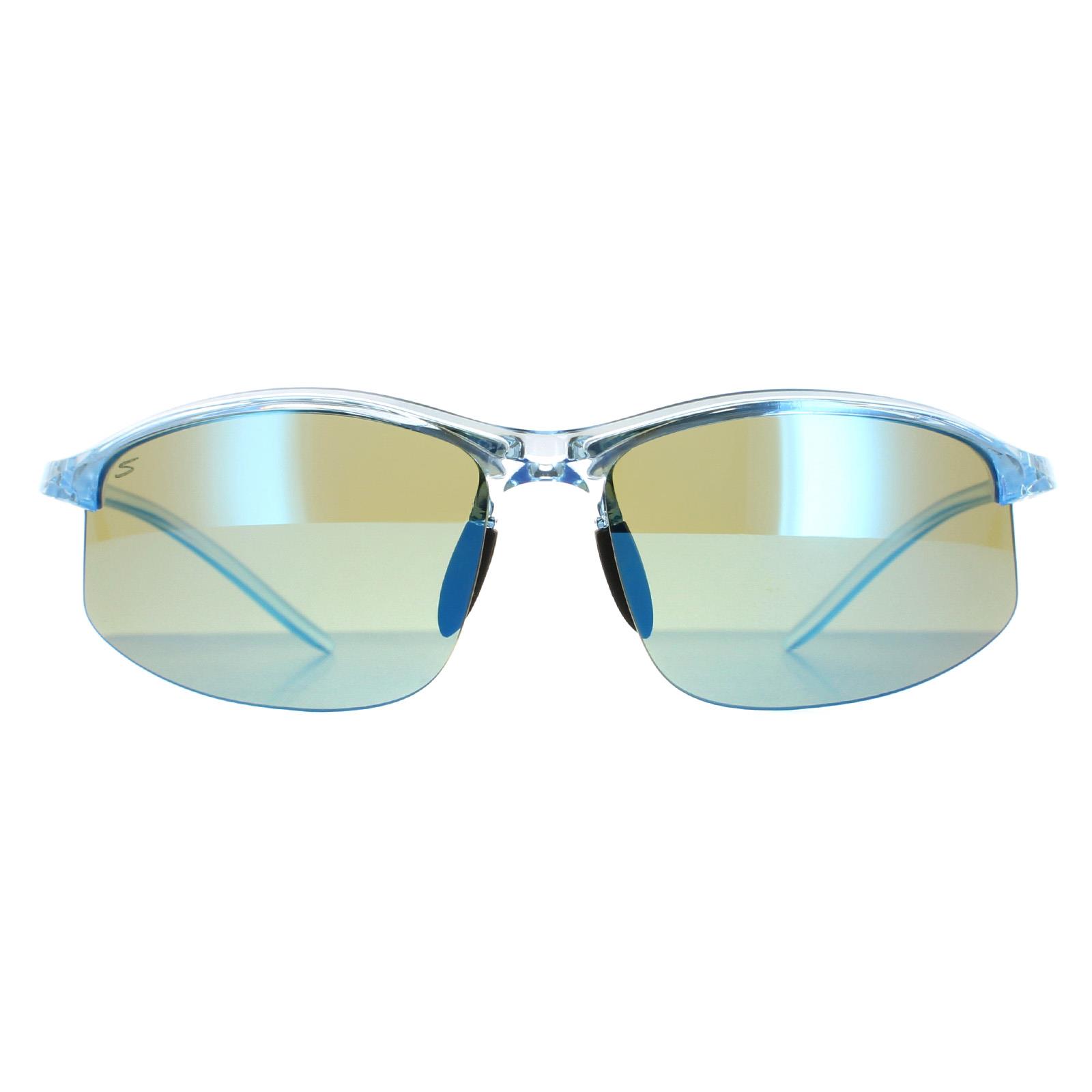 Serengeti SemiRimless Unisex Glänzend Kristall Eisblau Saturn Polarisiert 555nm Blau Winslow Image