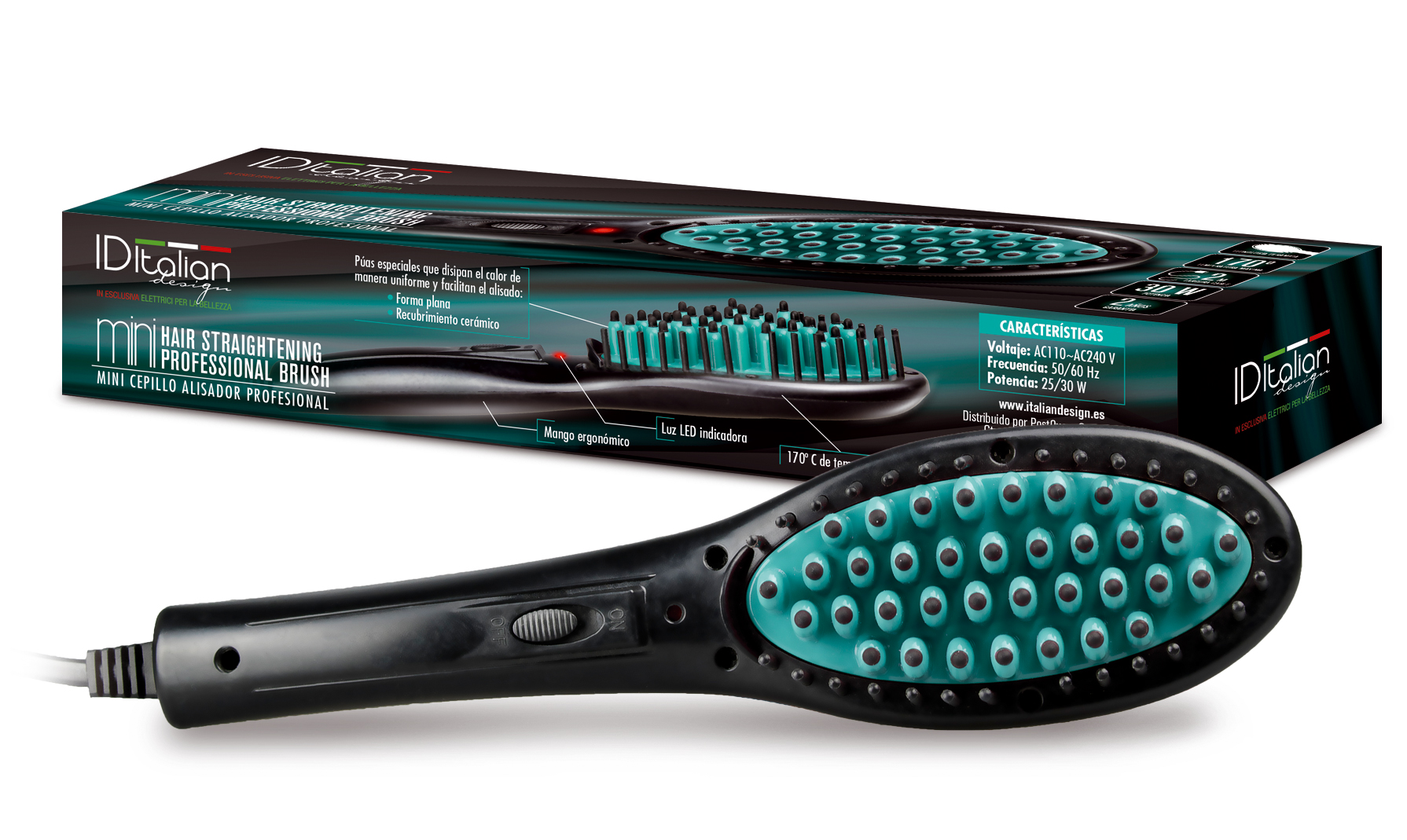 MINI ITALIENISCHE DESIGN GLÄTTBÜRSTE Image