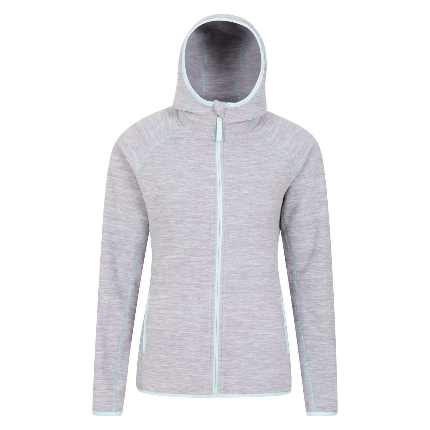 Mountain Warehouse Womens/Ladies Lleyn II Melange Full Zip Hoodie (Grau)