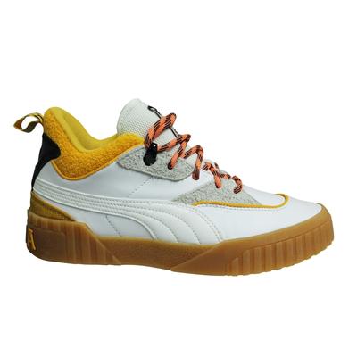 Puma Cali X Sue Tsai Leder Weiß Mid Schnüren Casual Womens Trainer 369877 01 Image