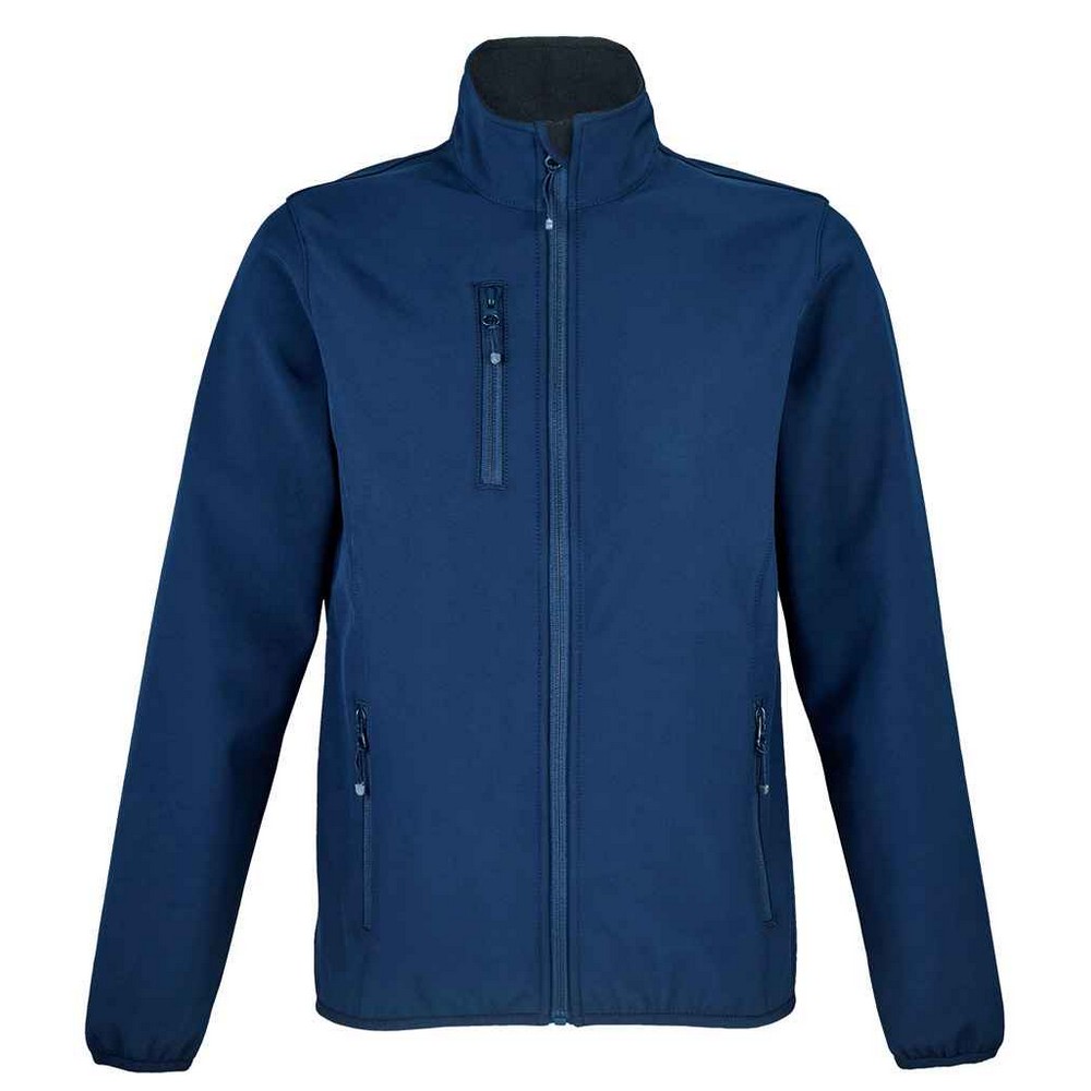 SOLS Womens/Ladies Falcon Softshell Recycled Soft Shell Jacket (Abyss Blue) Image