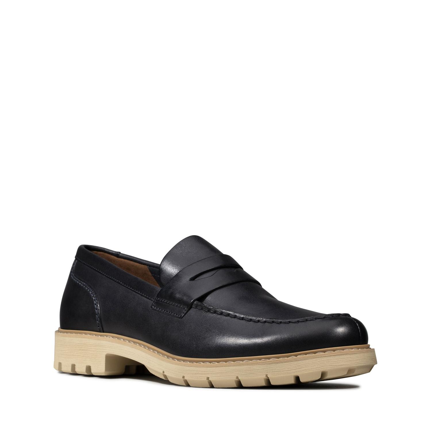 Clarks Batcombe Edge Herren schwarze Schuhe