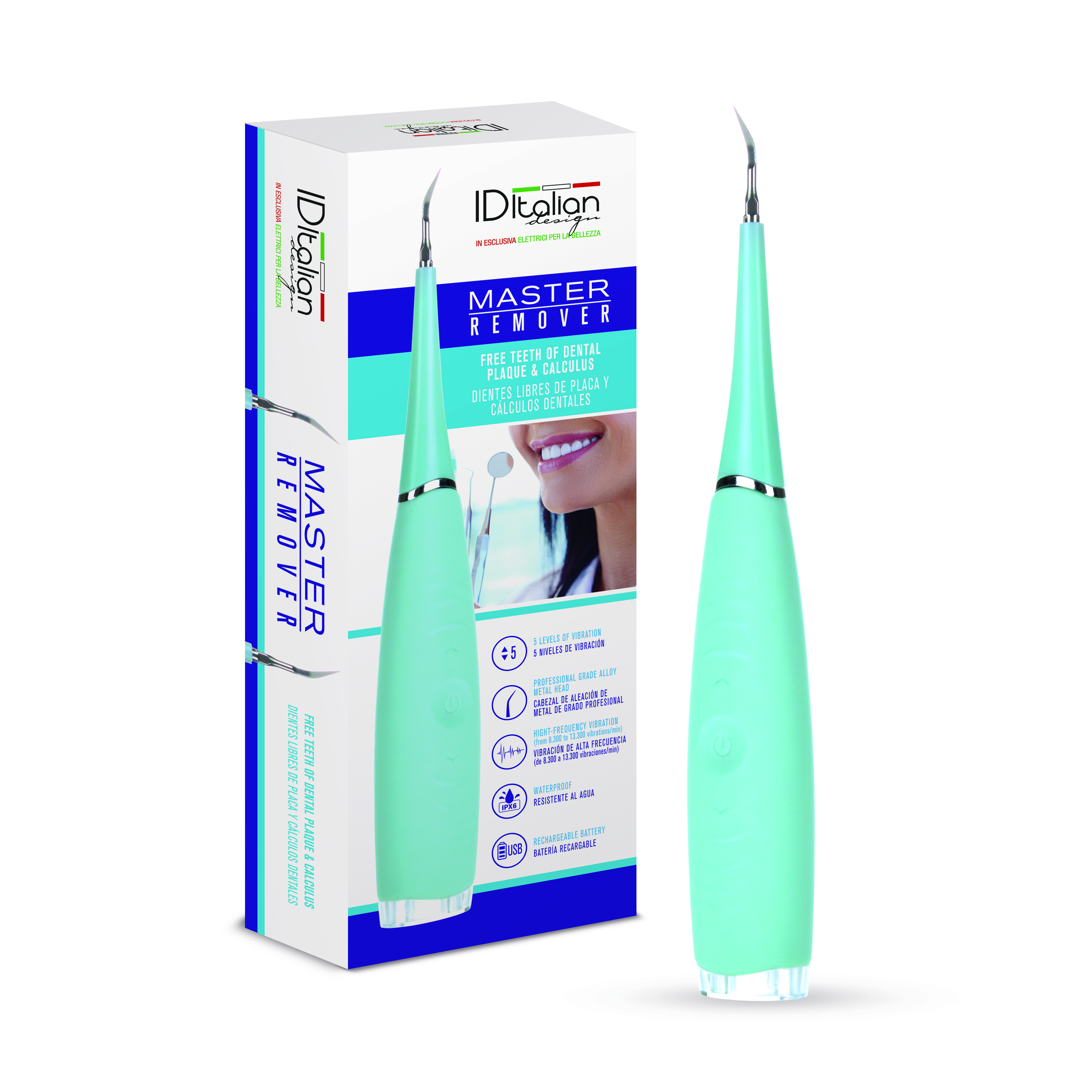 Elektrischer Zahnreiniger „Master Remover“ - 1 W - blau - 22,5 x 8 x 3,5 cm Image