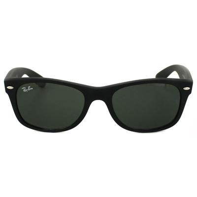 Ray-Ban Sonnenbrille New Wayfarer 2132 622 Schwarz Gummi Grün Klein 52mm