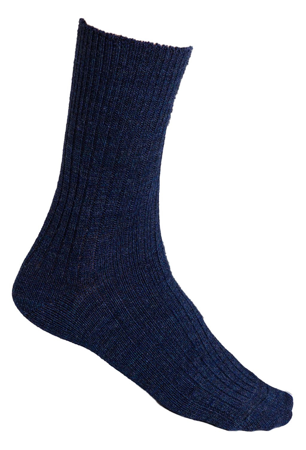 Damen Alpaka Socken für den Winter | Steven | Damen Crew Boot Socken - Navy