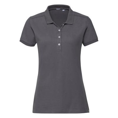 Russell Damen/Damen Stretch Kurzarm-Poloshirt (Convoy Grau) Image
