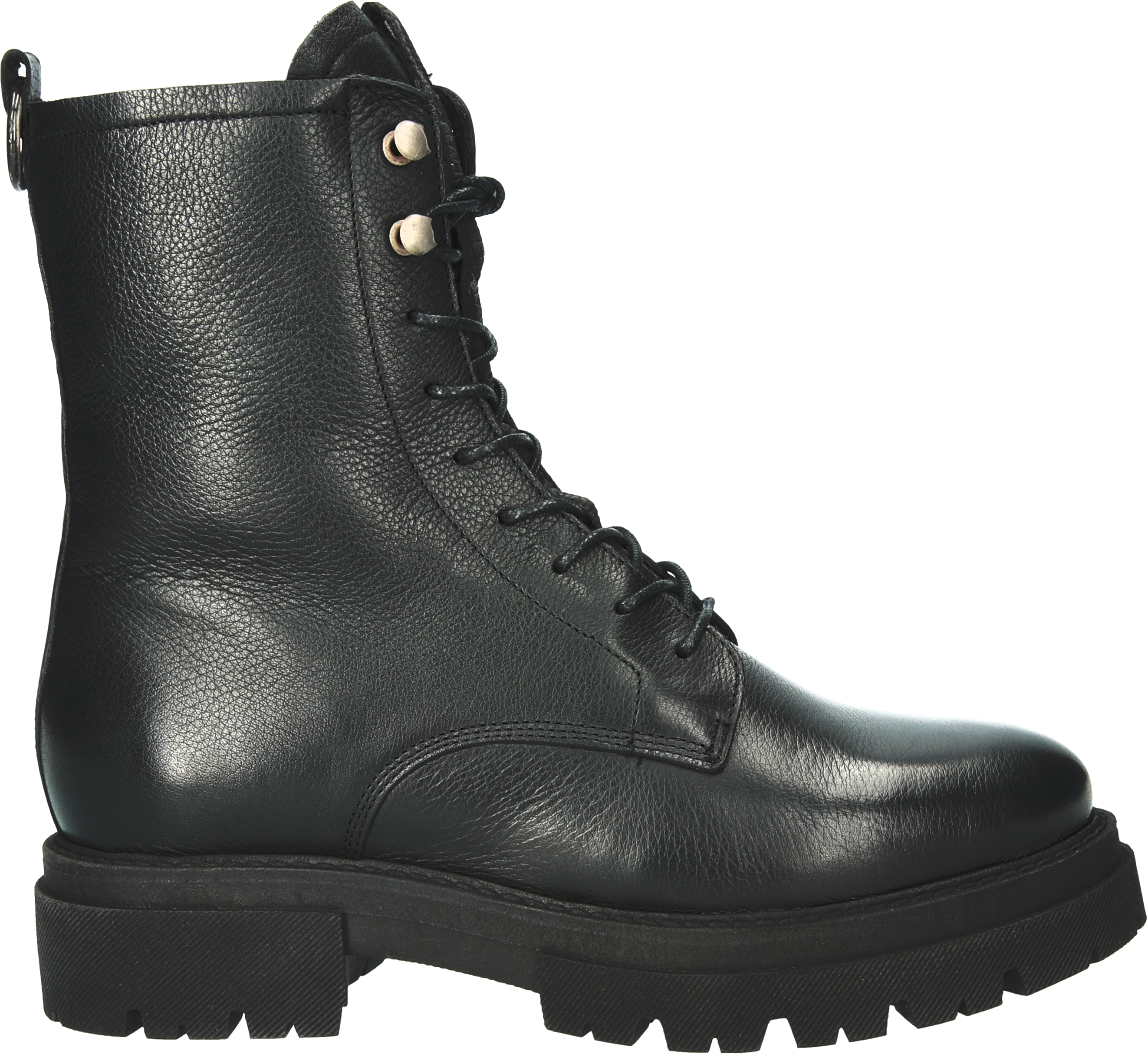 UL85 BLACK - LEATHER BOOT - FUR EU 36