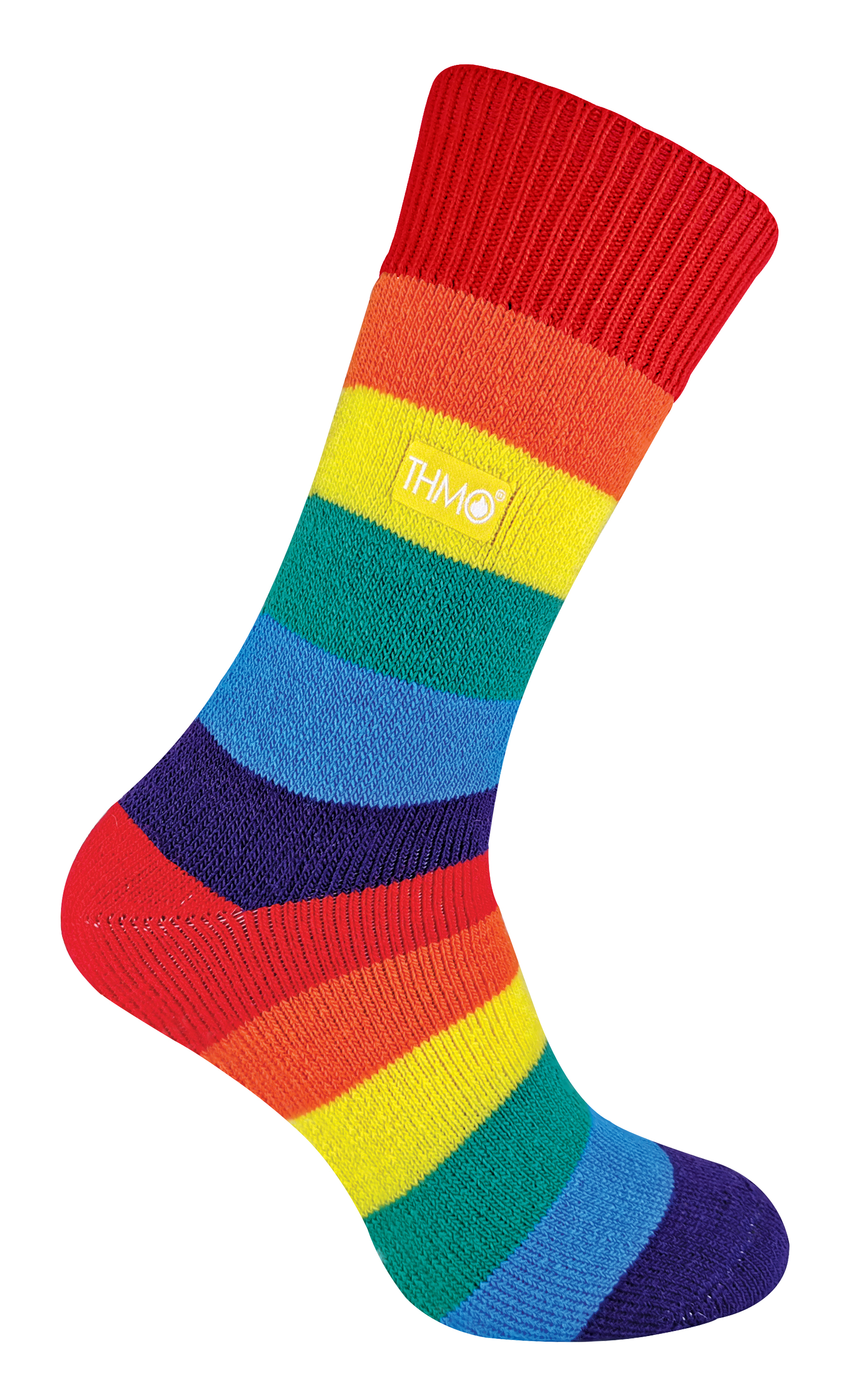 THMO - Extra warme Herren- und Damensocken in Regenbogenfarben für den Winter Image