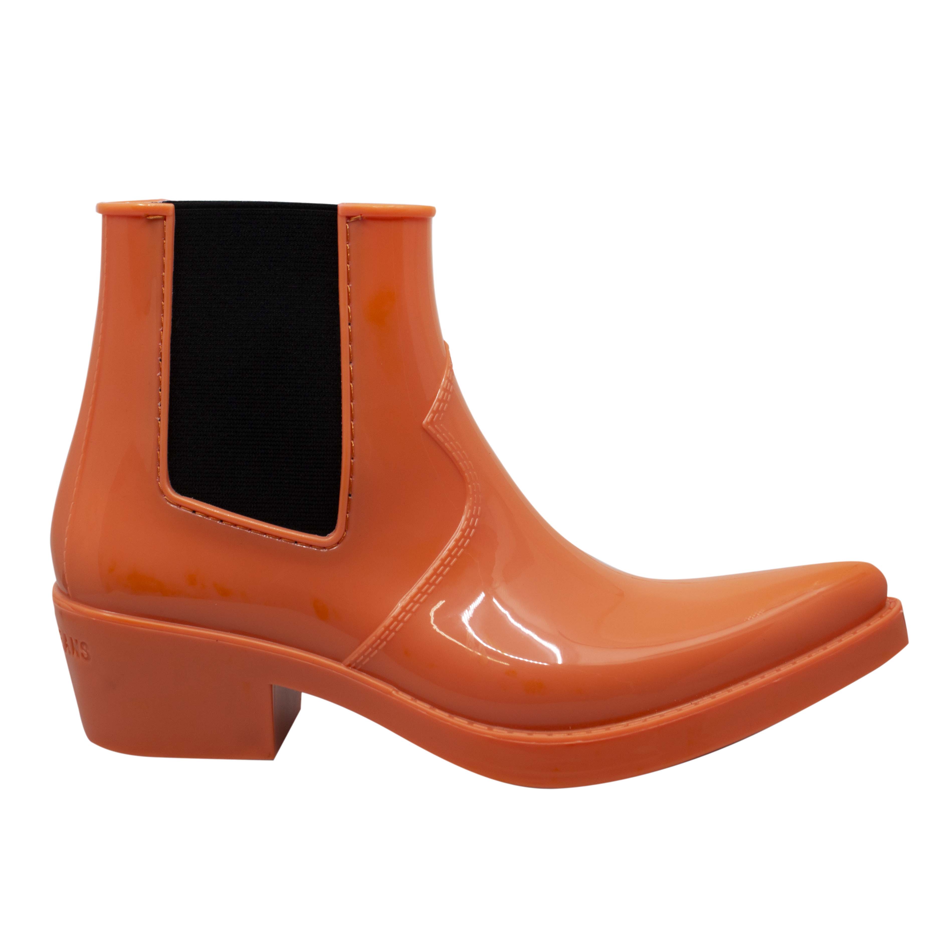 Calvin Klein Carol Rubber Damen Orange Wellington Stiefel
