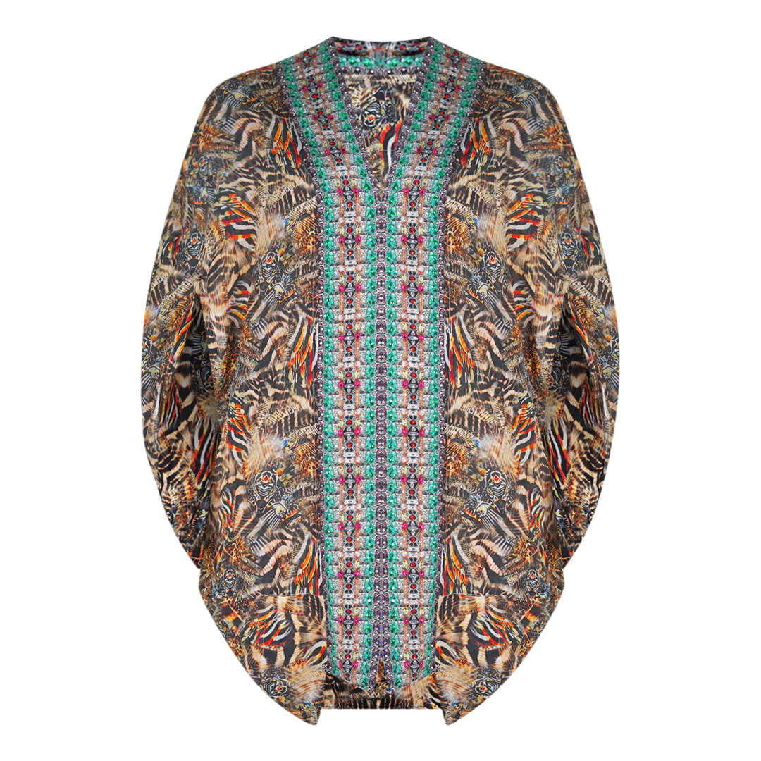 Inoa Steinadler Mehrfarbig Kurzer Kimono Image