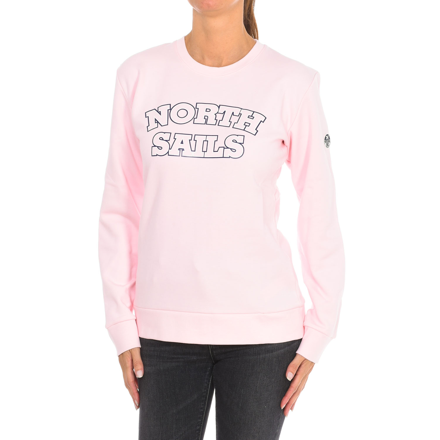 Langärmeliges Damen-Sweatshirt mit Rundhalsausschnitt 9024210 Image