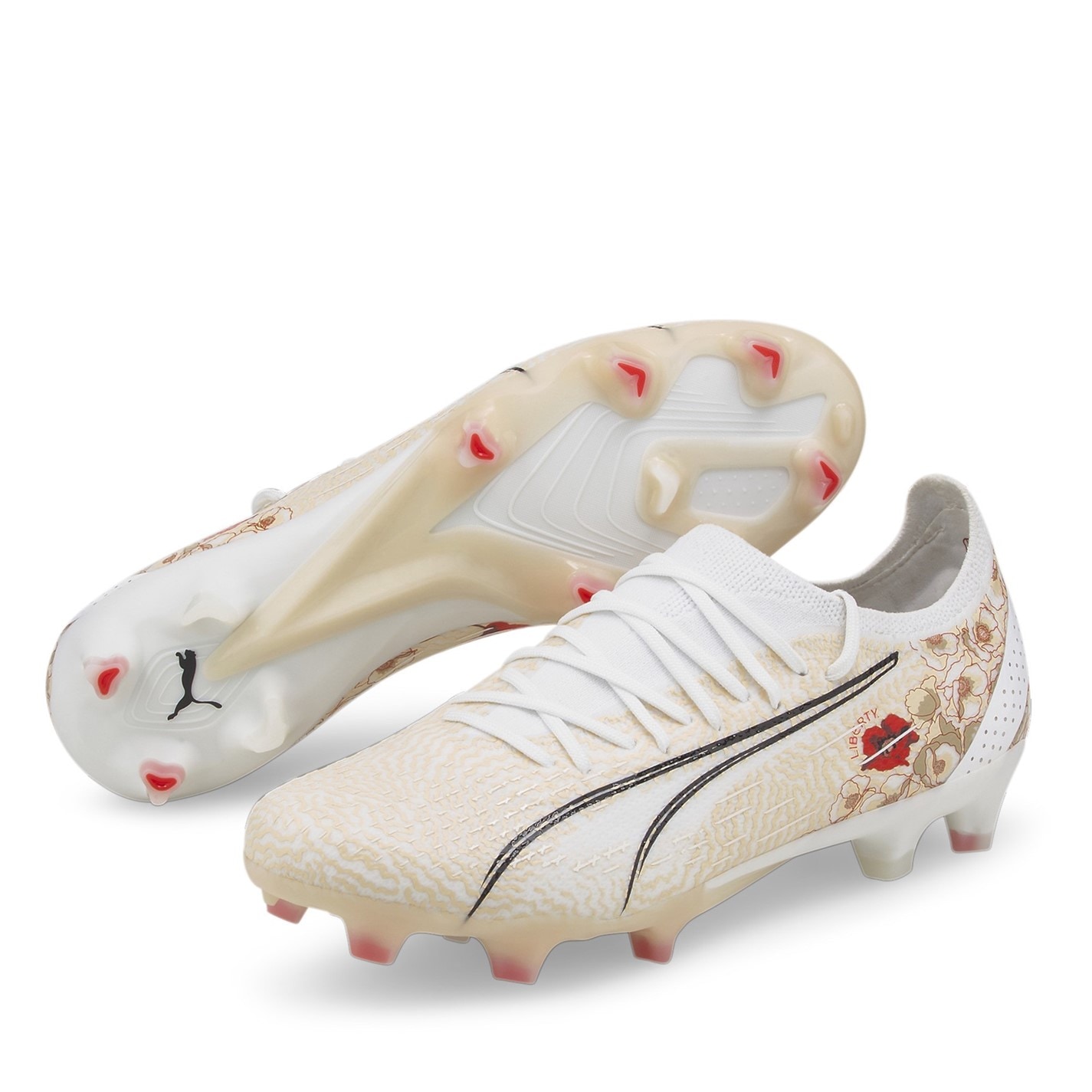 Puma Cloud Ultra 1.1 FG Fußballschuhe für Damen - Beige