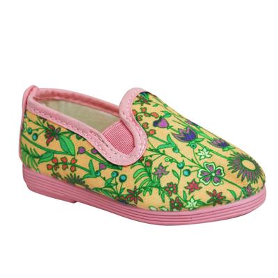 Denia kinder rosa/grüne Plimsolls im floslichen Stil