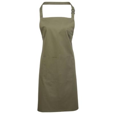 Premier Ladies/Womens Colours Bip Schürze mit Tasche (2er Pack) (Olive) Image