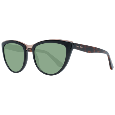 Ted Baker Cat Eye Damen Schwarz Grün Gradient Sonnenbrille