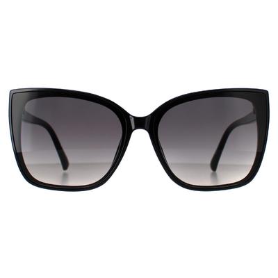 Guess Cat Eye Womens glänzend schwarz Rauch Gradient GF0412