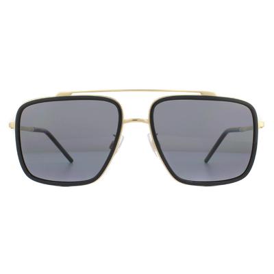 Dolce & Gabbana Sonnenbrille DG2220 02/81 Gold und Schwarz Braun Gradient Polarisiert