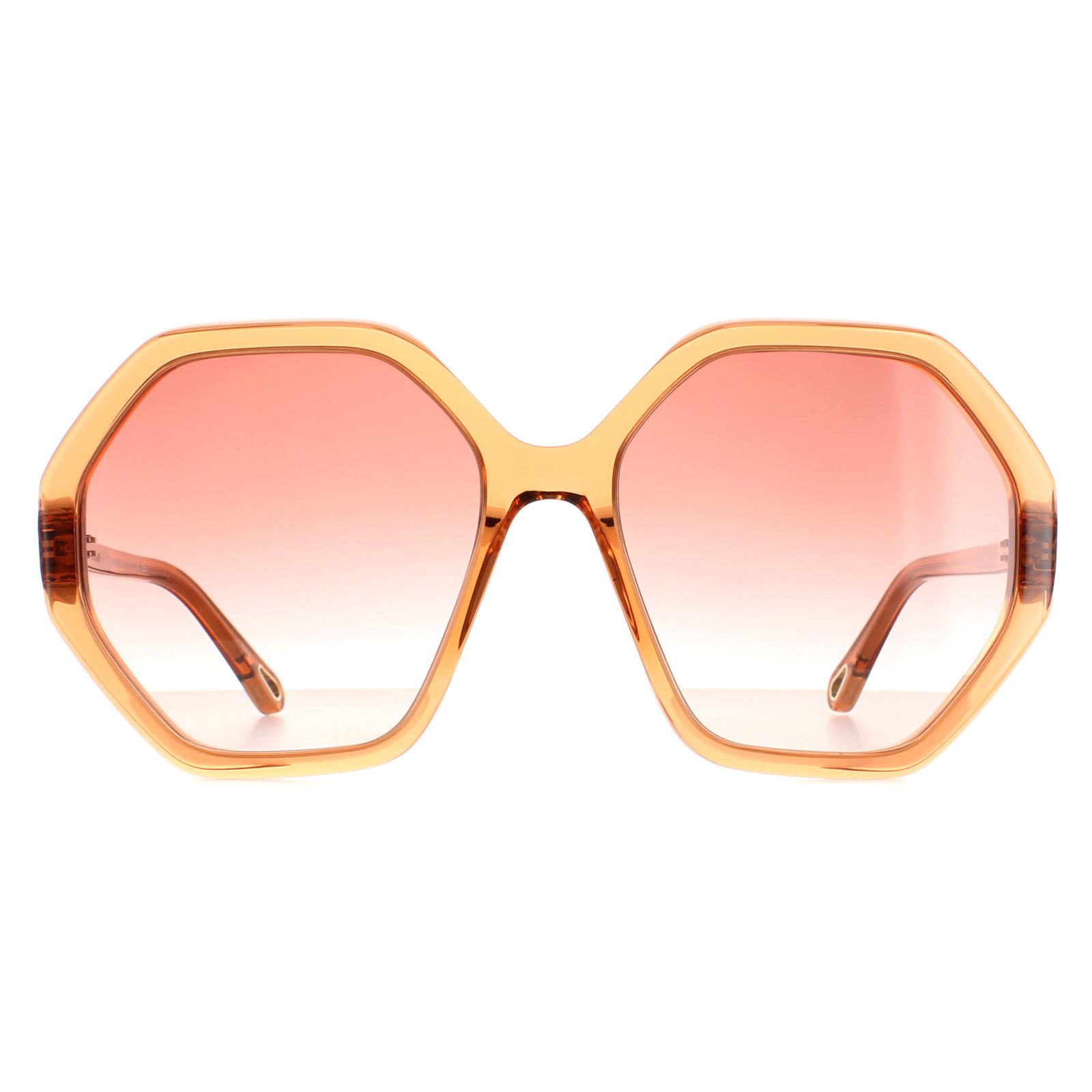 Chloe Runde Damen Orange Kristall Rosa Farbverlauf CH0008S Esther