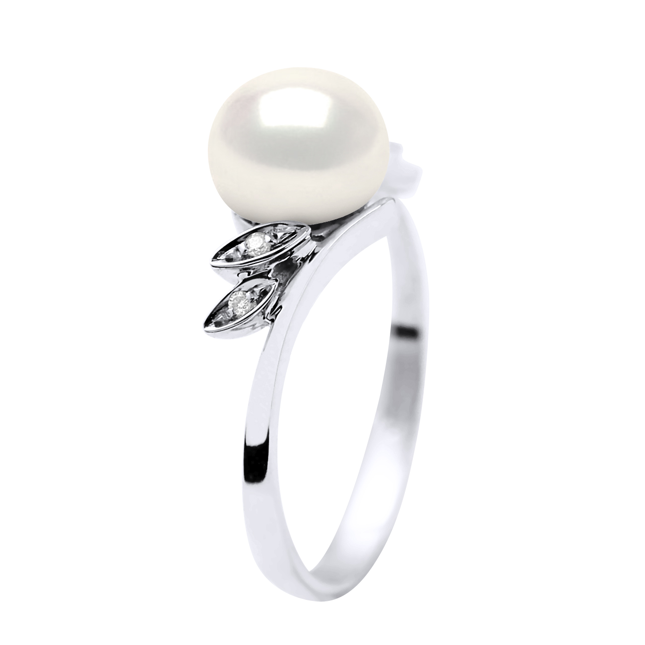 DIADEMA - Ring - Weißgold - Echte Süßwasserperlen - Weiß Image