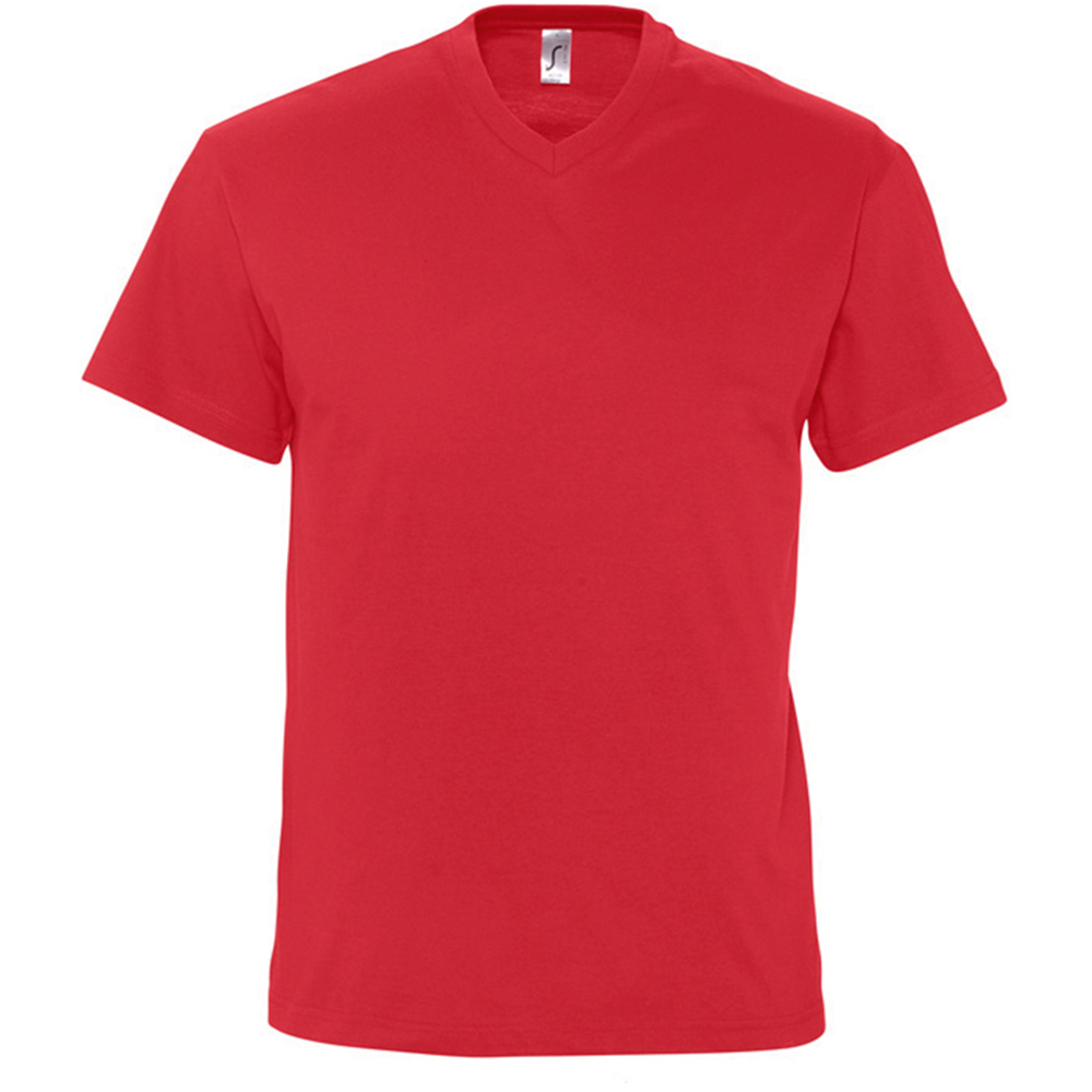 SOLS Herren Victory V-Ausschnitt Kurzarm T-Shirt (Rot) Image