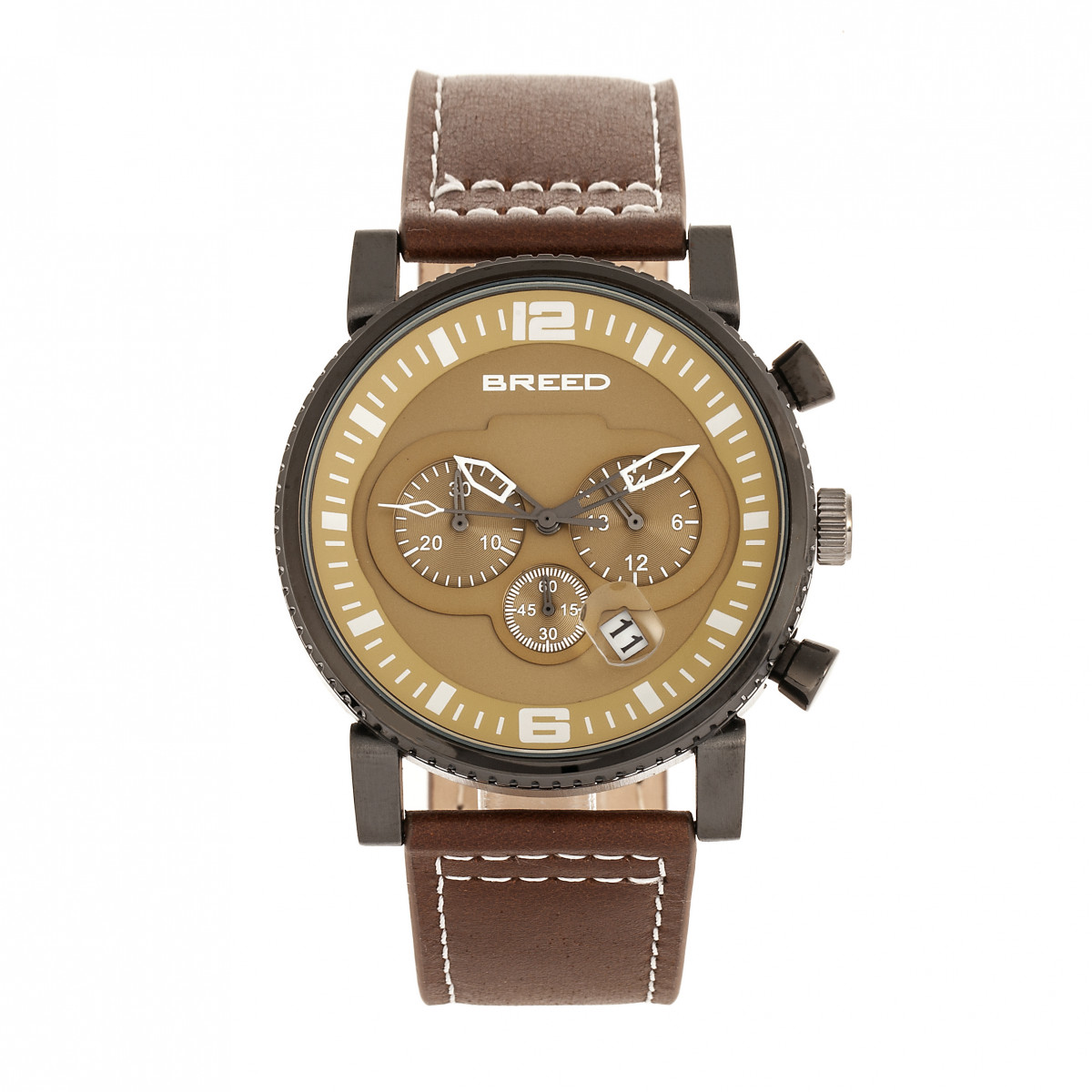 Breed Ryker Chronograph Lederarmbanduhr mit Datum Image