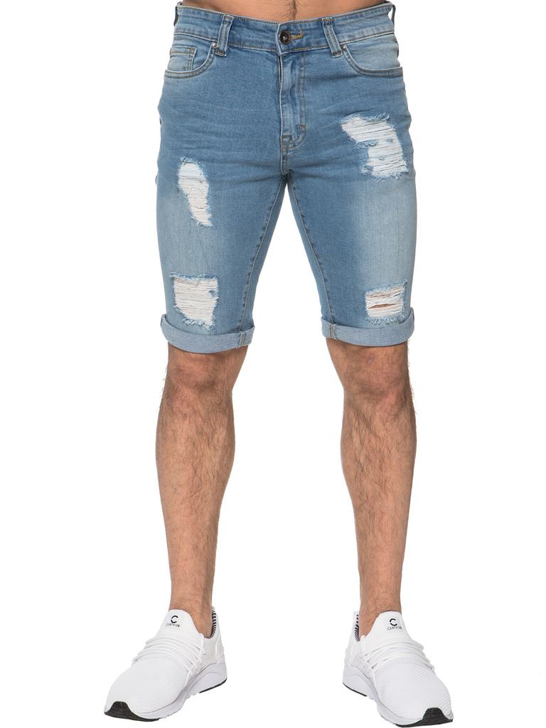 Herren Ripped Skinny Shorts 44 (Größe)