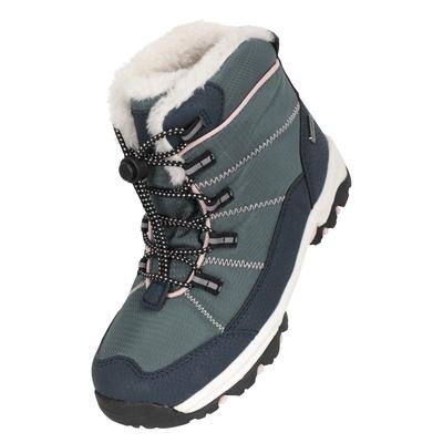 Mountain Warehouse Childrens/Kids Comet Wasserdichte Schneestiefel (Grün) Image