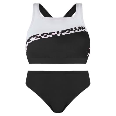 Speedo bedrucktes Haus von Holland Blackwhite Frauen Zwei Stücke Badeanzug 8 121933503 Image