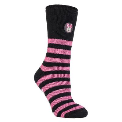 Wärmehalter - Damen dicke, niedliche, weiche, rutschfeste, kuschelige Eeyore Thermal Slipper Socken mit Griffen - Minnie Mouse Image