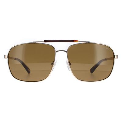 Guess Aviator Unisex Gold Braun GU5210