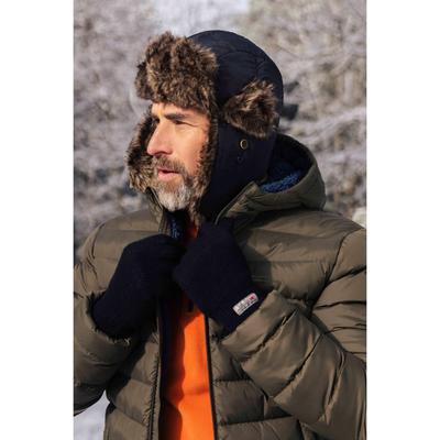Mountain Warehouse Unisex Erwachsene pelzige Bombermütze (Holzkohle) Image