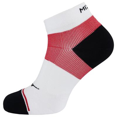 Mizuno unterstützt mittlere Herren weiße/rote Running -Socken Image