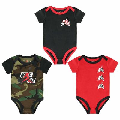 Nike Air Jordan 3 Pack grün rote schwarze Jungen Säuglinge Bodysuits DB7274 900 Image
