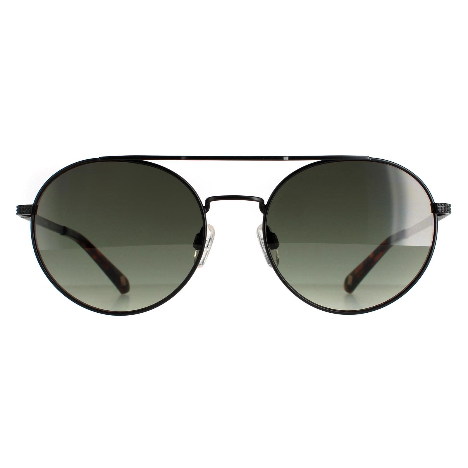 Ted Baker Runde Unisex schwarz grau TB1531 Warner Sonnenbrille Image