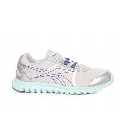 Reebok Sublite Speed ​​Jr. Schnürfleisch graue synthetische Kinder Running Trainer V63206