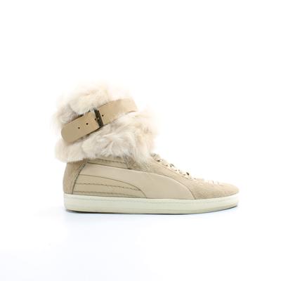 Puma Alexander McQueen Joustesse Buckle Beige Leder Womens Trainer 353871 03 Image
