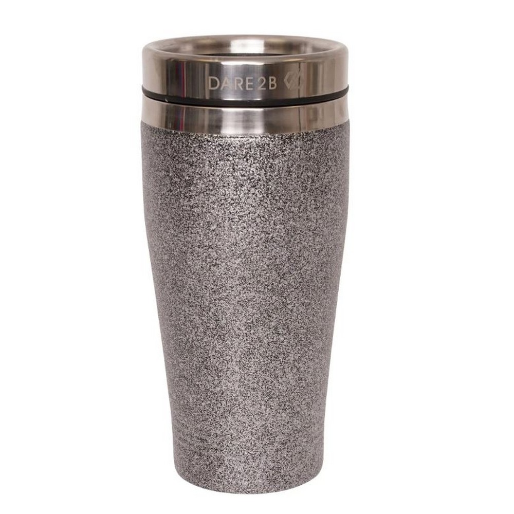 Dare 2B Glitter Metall Isolierter Reisebecher (Schwarz) Image