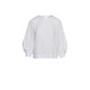 Weißes Jacquard-Top mit Läuferärmeln aus nachhaltigem Stoff