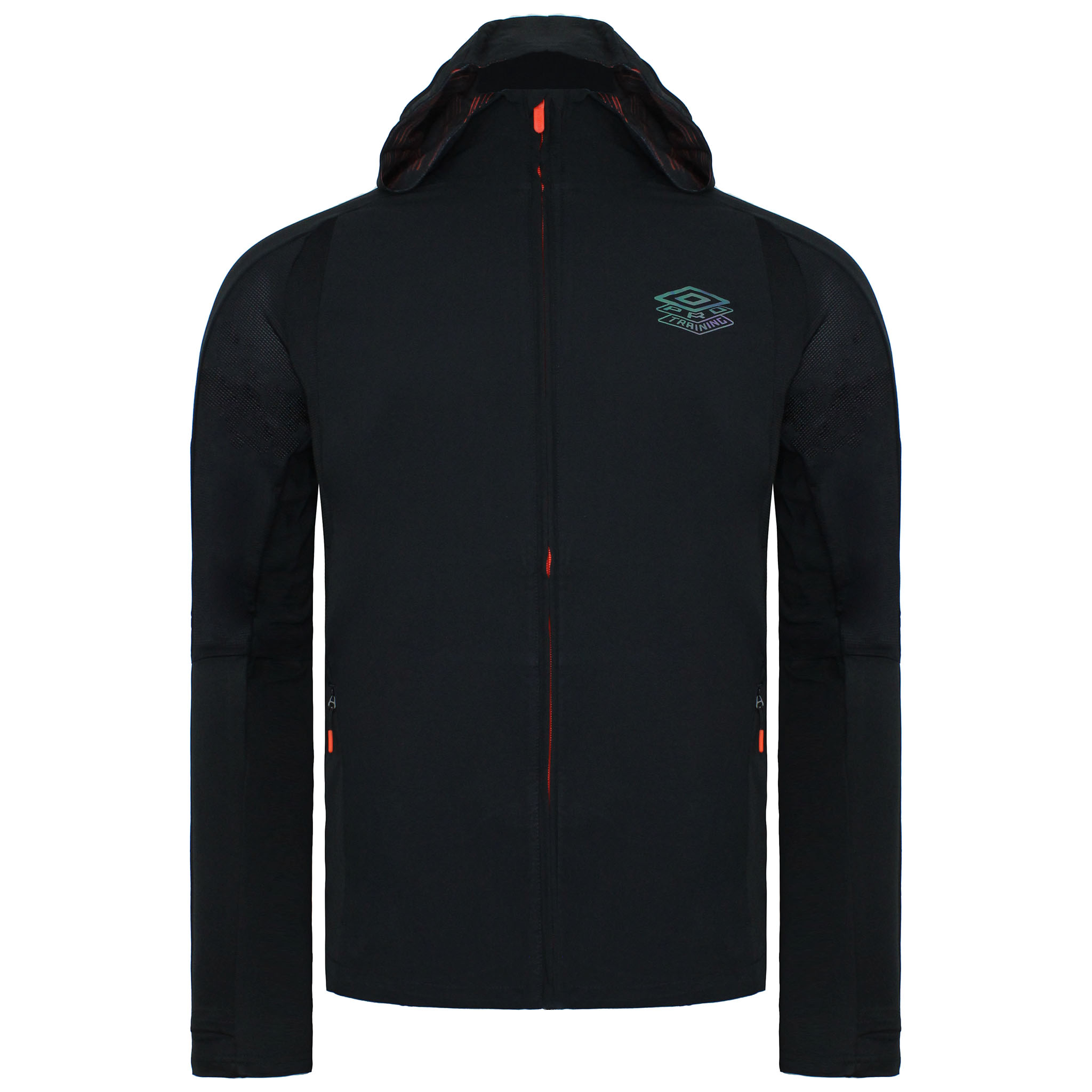 Umbro Langarm Zip Up Black Pro Training Herren Elite Hybridjacke 65840g CMM Image