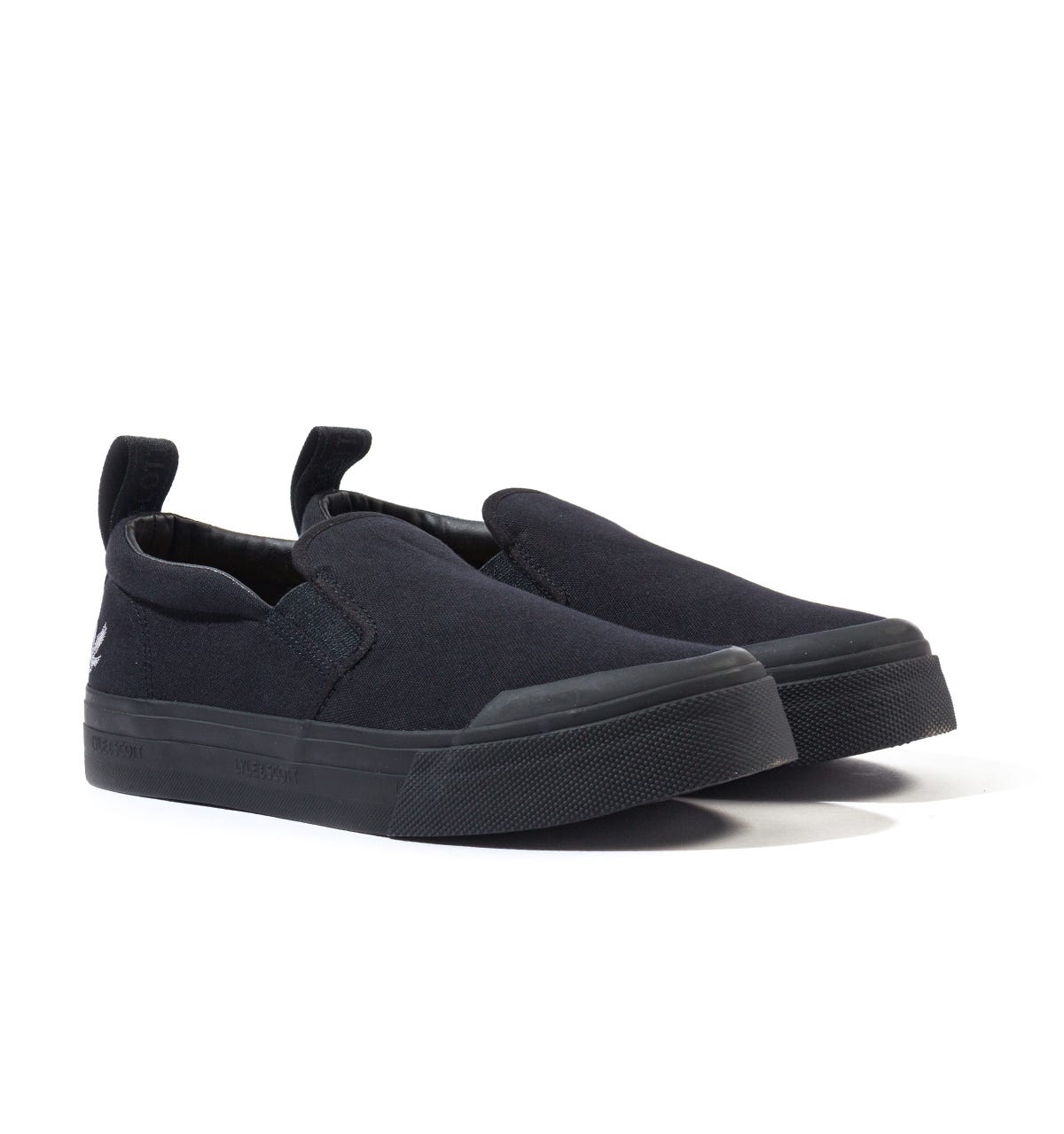 Lyle & Scott Duncan Schwarze Segeltuchschuhe Image