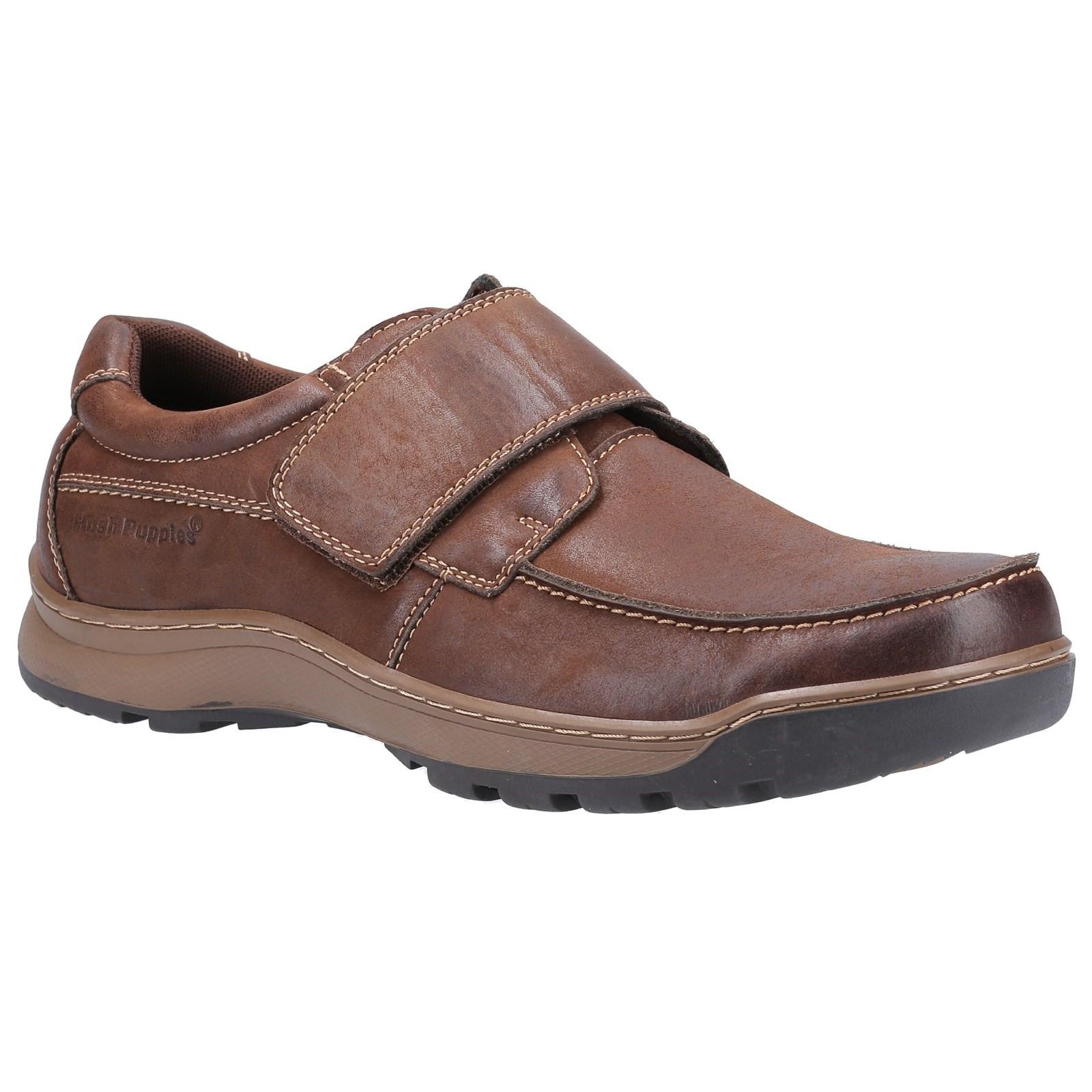 Hush Puppies Herren Casper Lederschuhe (Braun)