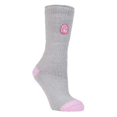 Wärmehalter - Damen dicke, niedliche, weiche, rutschfeste, kuschelige Eeyore Thermal Slipper Socken mit Griffen - Care Bear Image