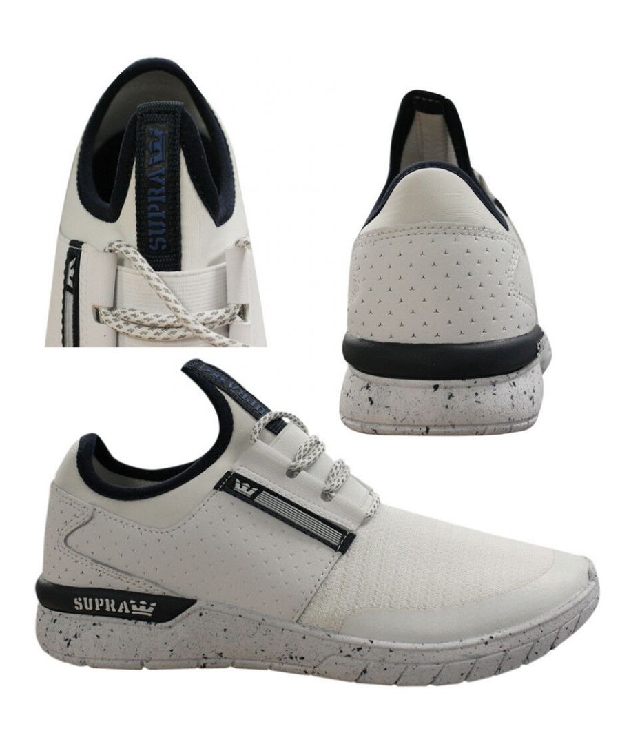 Supra Flow Run Pee -up Herren Casual Running Trainer White 008021 135 Q1