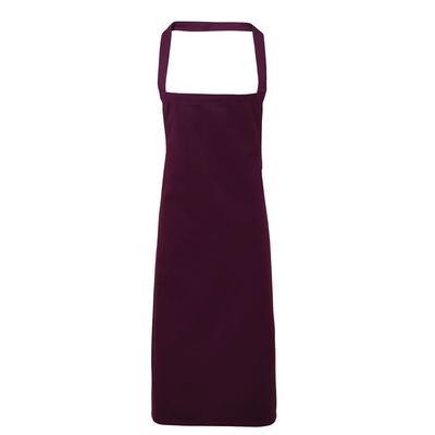 Premier Ladies/Womens Slim Apron (ohne Tasche) (2er-Pack) (Aubergine) Image