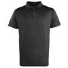 Premier Unisex Coolchecker Nieten-Poloshirt (Schwarz)